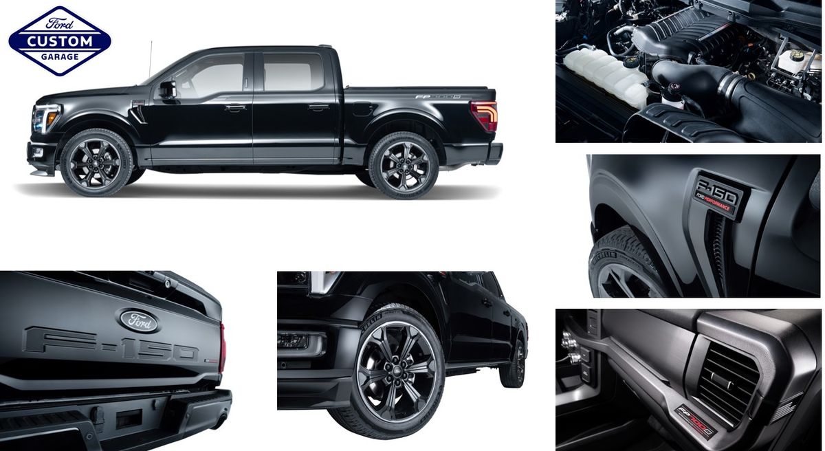 FP700S - BLACK (4X4 SUPER CAB / CREW) - 2024-2025 F-150 - FORD CUSTOM GARAGE