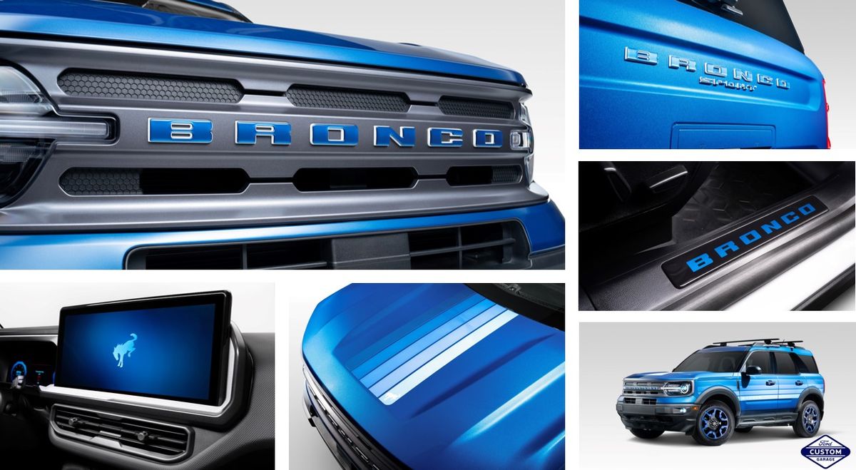 BLUE FREE WHEELING PACKAGE - BRONCO SPORT - FORD CUSTOM GARAGE