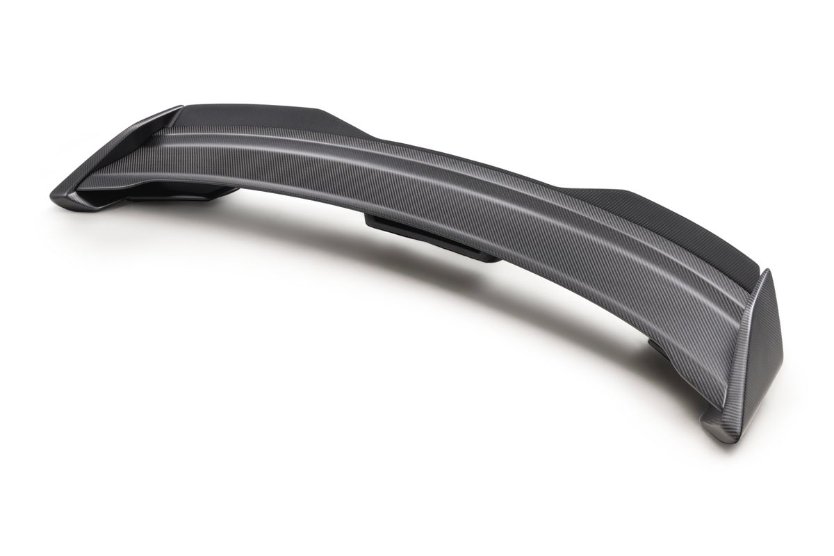 MUSTANG CARBON FIBER SPOLIER WITH GURNEY FLAP-MATT
